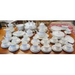 An extensive Royal Albert 'Memory Lane' pattern dinner, tea and coffee service, includes, dinner and
