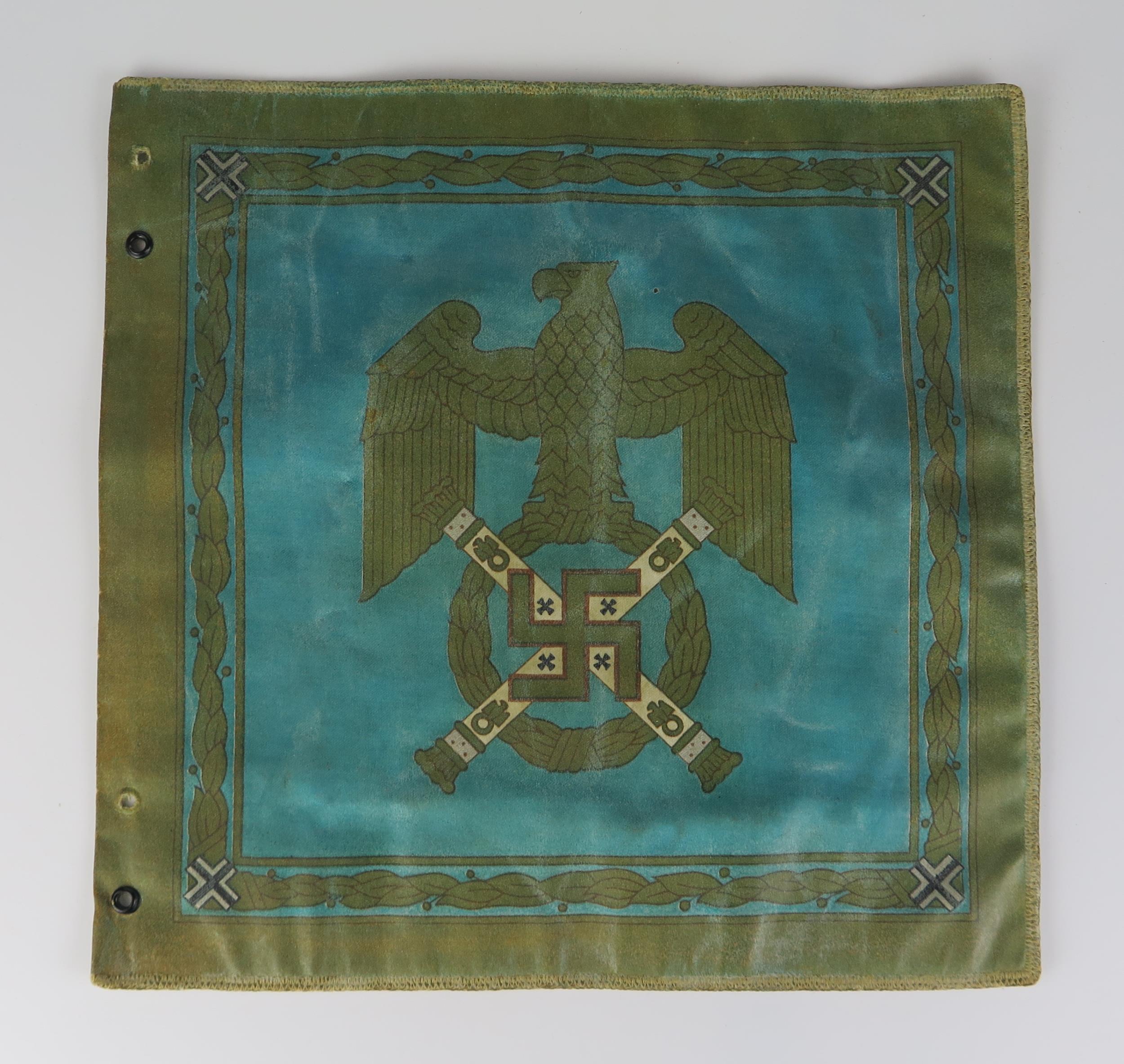 A German Third Reich Period Reichmarschall Herman Goring printed Command Pennant, 31 x 32cm. - Image 2 of 8