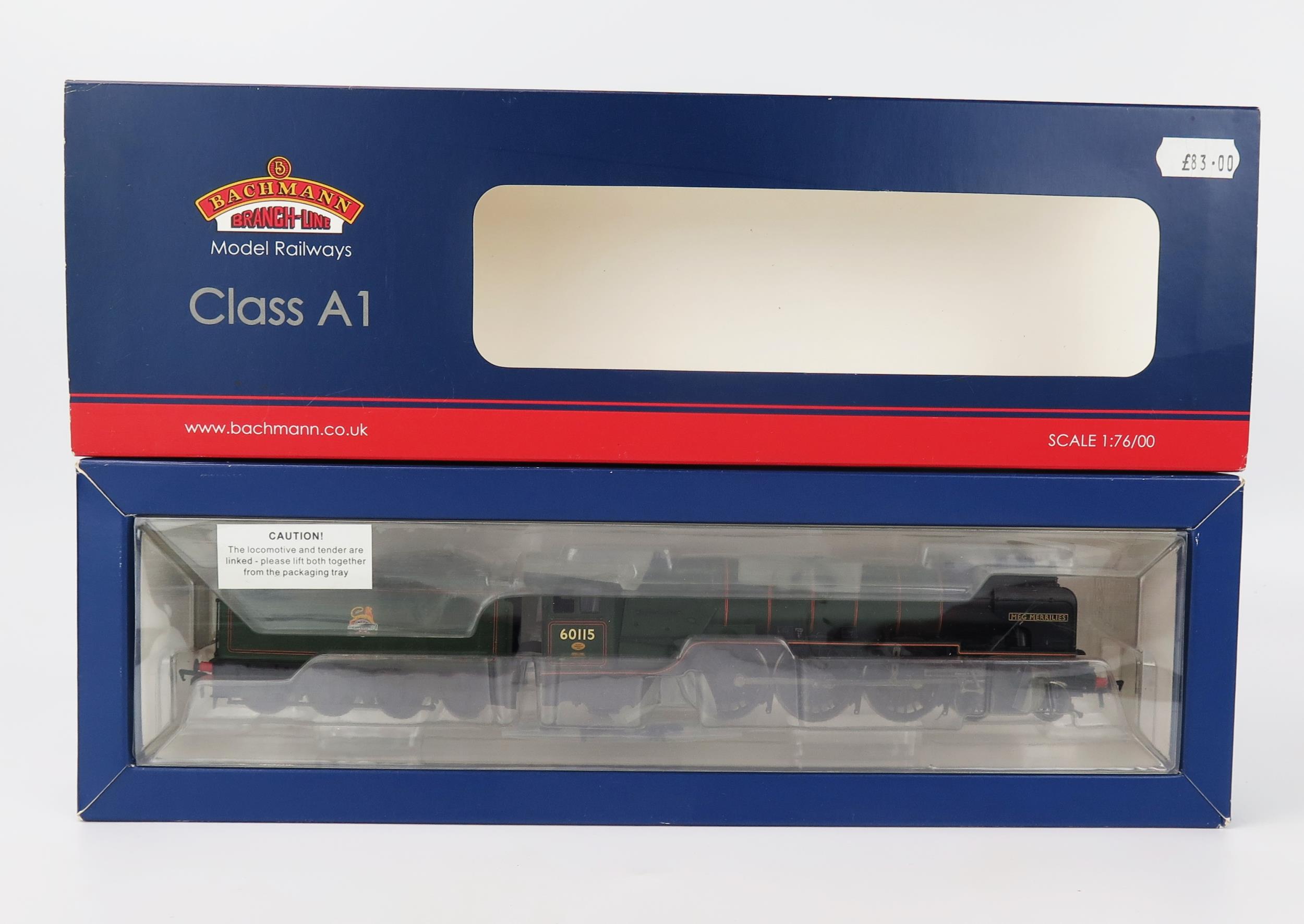 Bachmann OO Gauge 32-558 Class A1 "Meg Merriles" No.60115 BR Green Early Emblem 8DCC - excellent