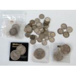 Small Collection of GB Victorian and later Silver Coins including Florins, Shillings, 6d and 3d,