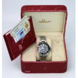 OMEGA Seamaster Gent's Steel Cased Wristwatch, boxed and with papers from 2001, Ref: 22645000, watch