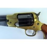 A Palmetto replica 1856 .36, six-shot percussion Texas New Army revolver.