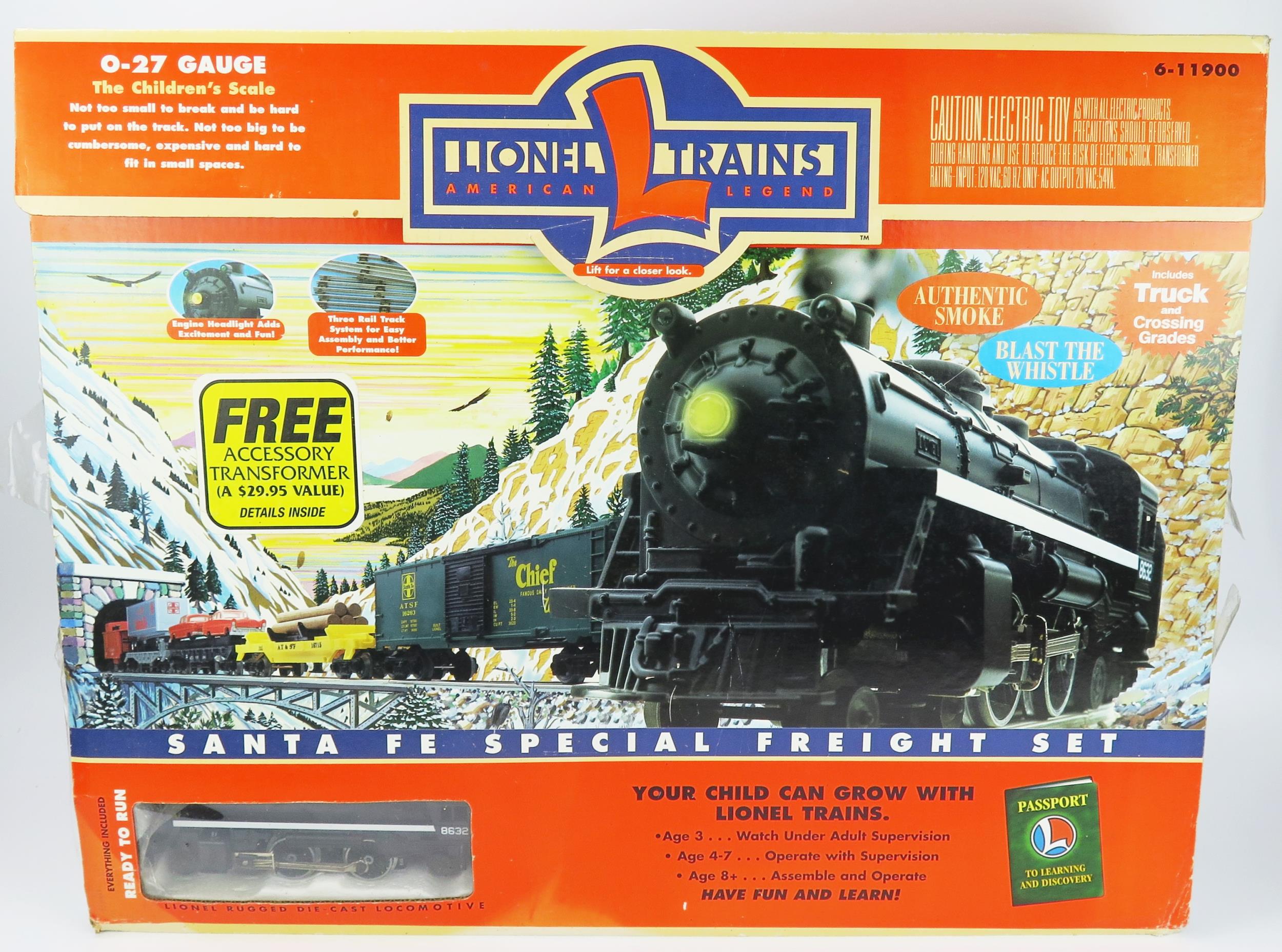 Lionel Trains O / O-27 Gauge 6-11900 Santa Fe Special Freight Set Electric Train Set with 4-4-2 Loco