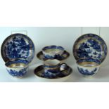 Three Late 18th Century Chinese Export Tea Bowls and Saucer Dishes, together with a coffee cup
