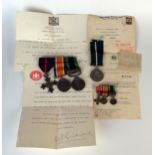 British Four Medal Group awarded to CAPT. D.F. BARTLETT. I.A.S.C. comprising WWI War Medal, India