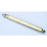 9ct Hallmarked Gold Toothpick with retractable blade, 6.6g