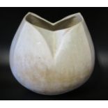 John Ward (British, b.1938), Studio Pottery Tulip Form Vase, impressed mark, 22.5cm tall.