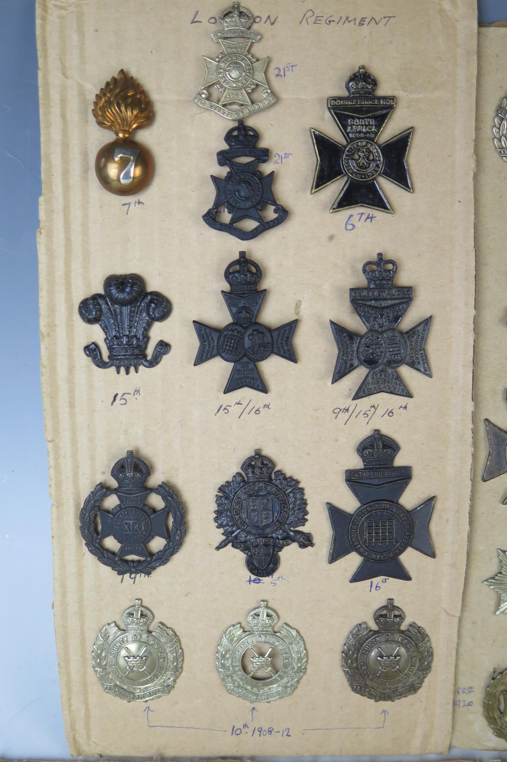 Collection of Military Cap Badges including 102 and 104 Bengal Fusiliers, Mine Clearance Service, - Image 2 of 10