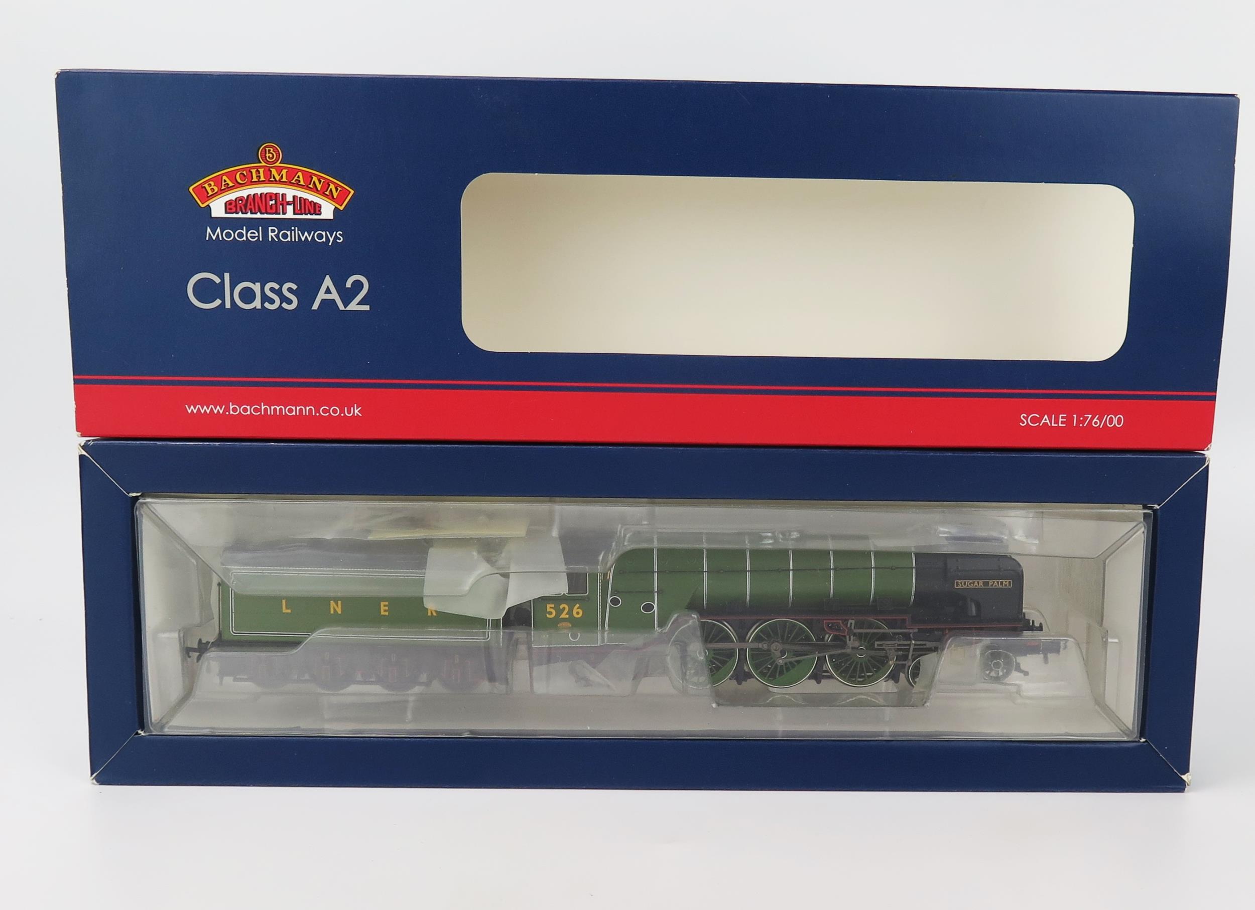 Bachmann OO Gauge 31-530 Class A2 No.526 "Sugar Palm" LNER Green 8DCC - excellent in box