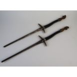 Pair of Leon Pail Short Swords, 50cm