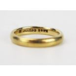 A 9ct Gold Wedding Band (2.5g) size I.5