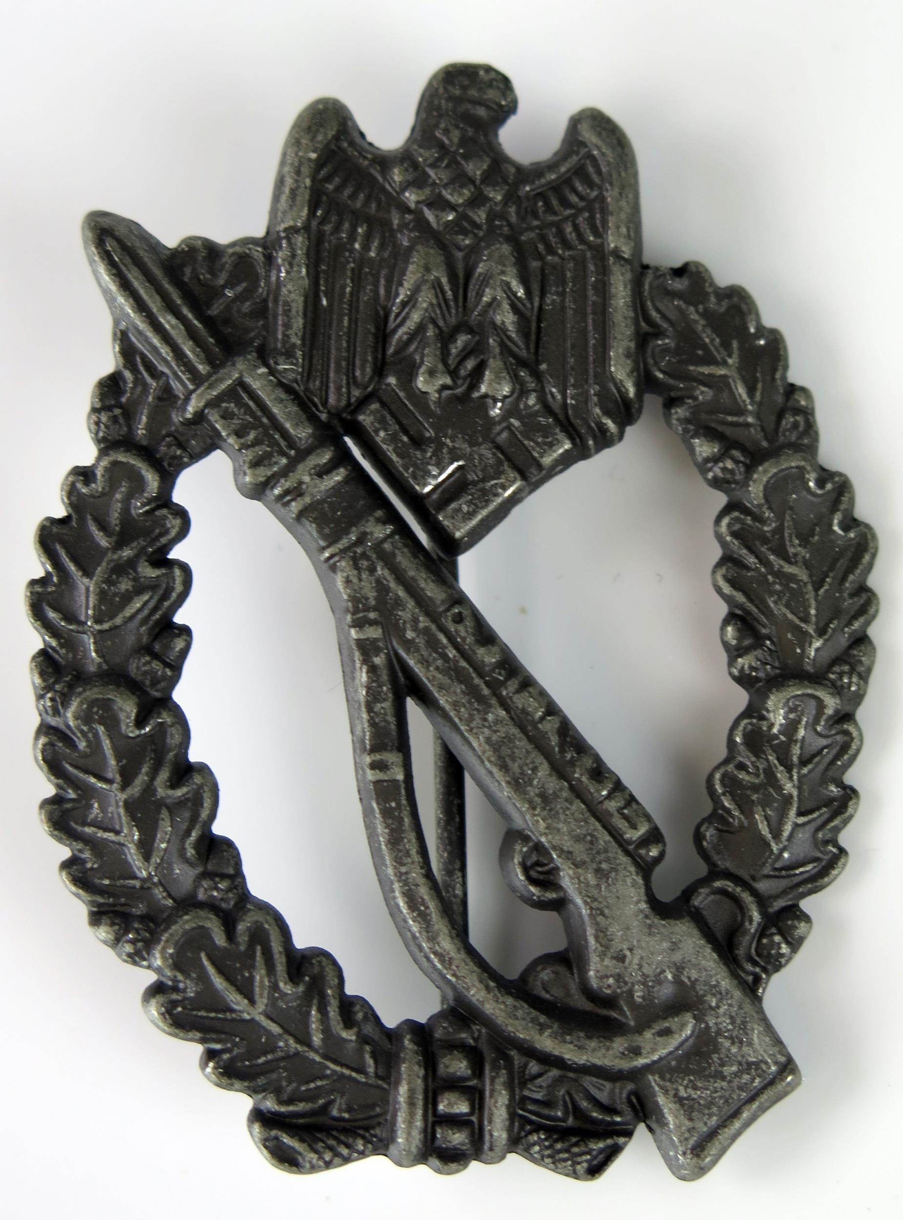 A Nazi German Infantry Assault Award, maker DH