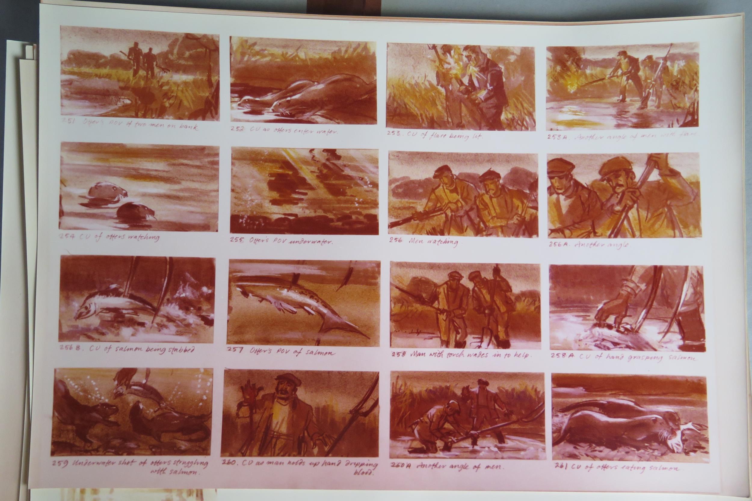 OF TARKA THE OTTER INTEREST A collection of thirty eight photographic sheets of the story board - Image 5 of 5