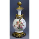 An early 20th Century, Republic Period, Chinese Poem vase converted to a scent bottle of slender