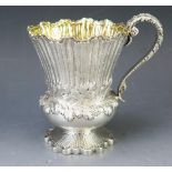 A George IV silver mug, maker H.L possibly Henry Ledger, London, 1827, of campagna form with