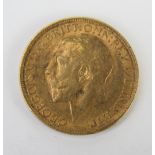 A George V Gold Sovereign 1912