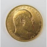 An Edward VII Gold Sovereign 1909