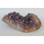 A section of an amethyst geode, 28cm long.