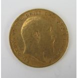 An Edward VII Gold Half Sovereign 1910