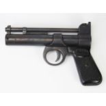 A Webley 'Junior' .177 cal air pistol, with bakelite slab grips, overall length 18.5cm.