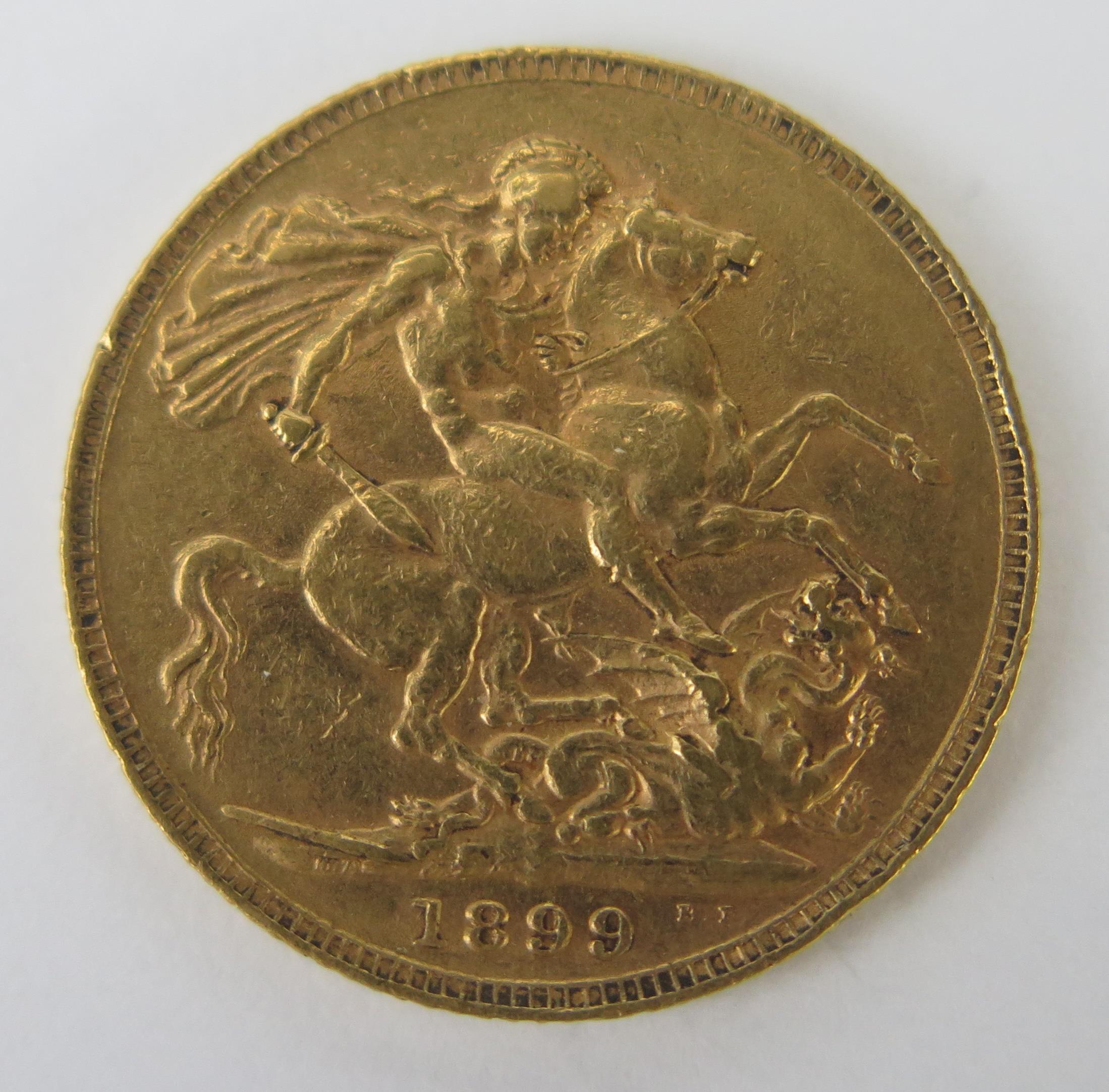 A Victorian Gold Sovereign 1899 - Image 2 of 2