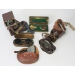 A pair of "Pulsafe" spectacle Type Goggles in original metal case, together with several other pairs