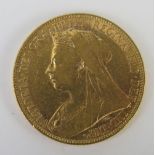 A Victorian Gold Sovereign 1899