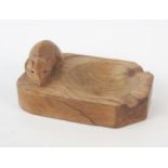 Robert 'Mouseman' Thompson Carved Oak Ashtray