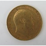 An Edward VII Gold Half Sovereign 1910