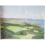 Denis Hillman (1924-2011) SeaFord Head Golf Course, oil on canvas, signed and dated 1968, 69 x