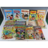 A small collection of DC comics starring Superman, assorted Beano comics, Beano annuals, Beatles