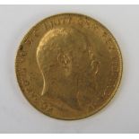 An Edward VII Gold Half Sovereign 1910