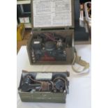 A Canadian Wireless Remote Control Unit No 1. with telephone hand set, morse code key, with lift-