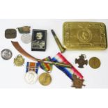 Three World War One medals to different recipients includes. 1914-15 Star, War and Victory Medals, a