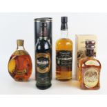 A Wm Grants Black Barrel Scotch whisky, Cardhu Malt Scotch whisky, Glenfiddich Special Reserve