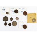 East India Company / India 1840 rupee / 1890 rupee, two x 1840 1/4 rupees rupees, two x 1835 East