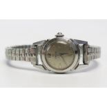 A Ladies OMEGA Steel Cased Wristwatch. Needs attention