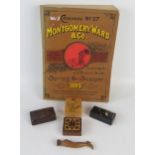 Montgomery Ward & Co, an 1895 Spring and Summer mail order catalogue, a treen pipe tamper in the