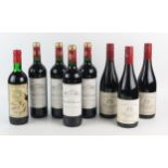 Four bottles Chateau Queyret-Pouillac, 2018, three bottles Beaujolais and one bottle Chateau