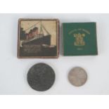 A World War One period The "Lusitania" (German) Medal, contained in its original box together with a