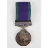 An Elizabeth II General Service Medal to 23968342 Cpl. B T Manners. REME, with Northern Ireland