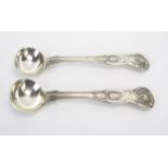 A Victorian silver Kings pattern mustard spoon, maker Thomas Smily, London, 1859, 11cm long,