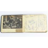 An Autograph Book including Newcastle United F.C. and Manchester United and Liverpool 1956 and