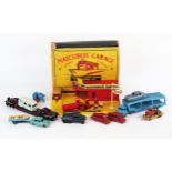 Matchbox Moko Collection including Showroom & Service Station, 11b Esso Tanker, A-2 Car Transporter,