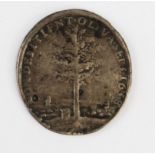 Oliver Cromwell silver 1658 medalet.