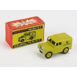 Benbros Mighty Midget No. 34 AA Road Service Land Rover - yellow, silver grille and bumper, black