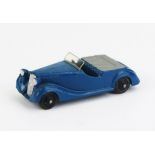 Dinky 38b Sunbeam Talbot Sports - dark blue, grey tonneau, silver edged windscreen, black ridged