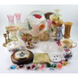 A Royal Crown Derby, figure Goldfinch Nesting, Royal Worcester Fruity dish together with assorted