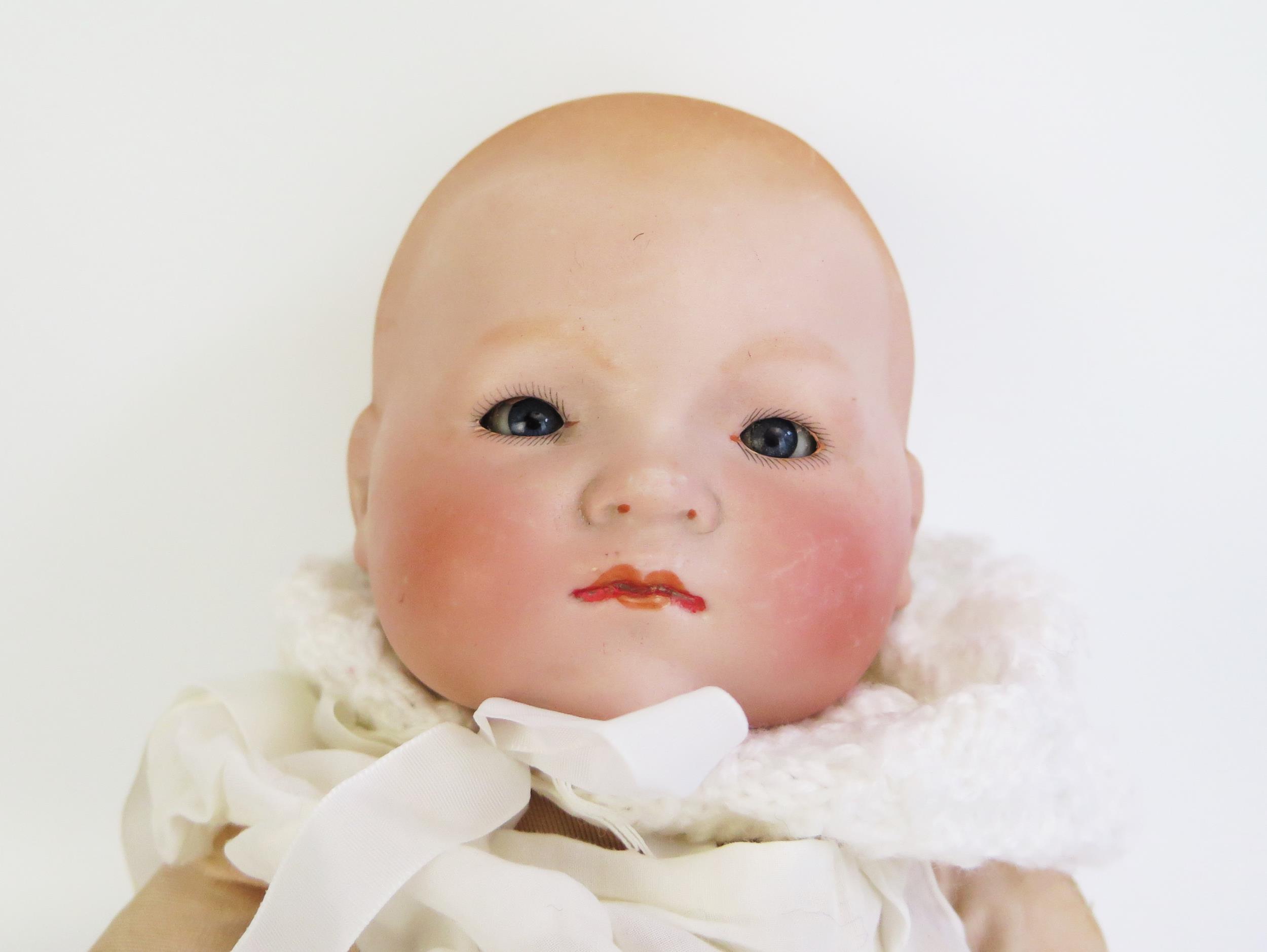 Armand Marseille Bisque Headed Baby Doll (35cm) a/f - Image 2 of 3