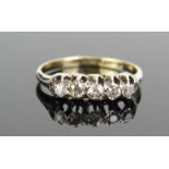 An Old Cut Diamond Ring in a precious yellow metal setting, stamped SM AY1 C J, size M.5, 2.2g